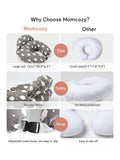 Momcozy adjustable nursing pillow with cotton cover, imported from the UK