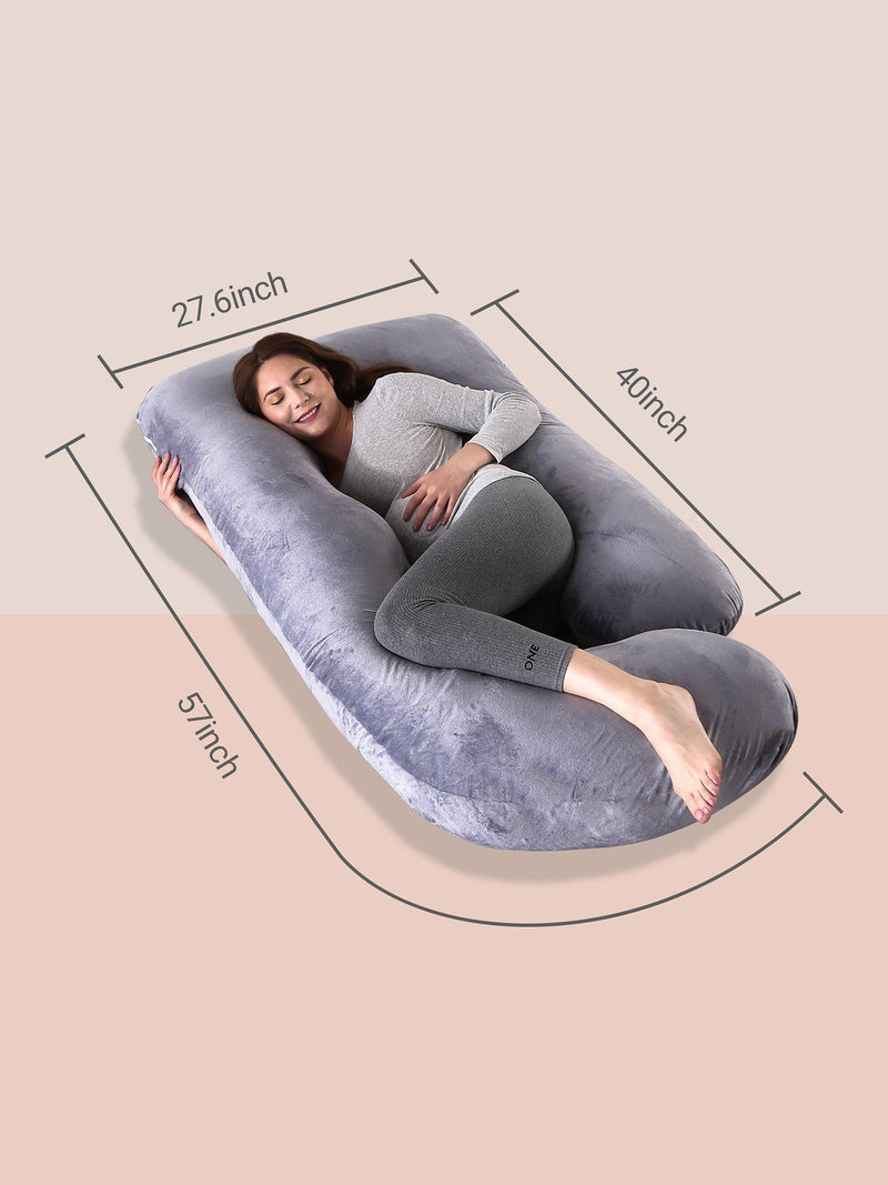 Momcozy U-shaped maternity body pillow, imported from the UK