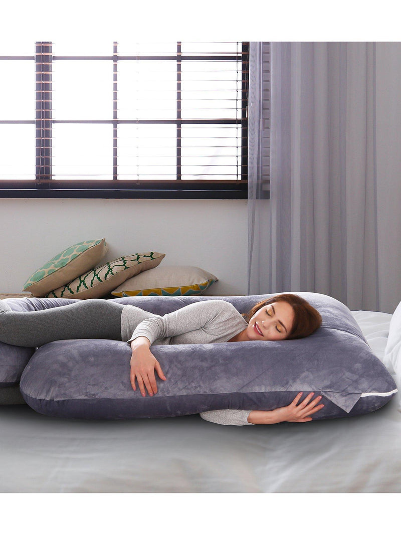 Momcozy U-shaped maternity body pillow, imported from the UK