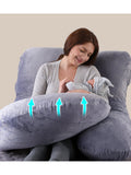 Momcozy U-shaped maternity body pillow, imported from the UK