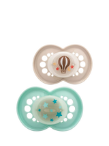 John Lewis MAM Night Astro Glow in the Dark Baby Soother 18-36 Months Pack of 2- Buy online at McGrocer