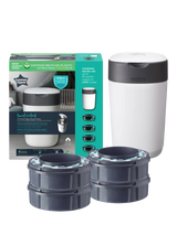 John Lewis Tommee Tippee Twist & Click Advanced Nappy Bin Starter Set with 4 Refill Cassettes- Buy online at McGrocer