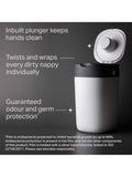 Tommee Tippee Twist & Click nappy bin starter set with refills, UK version