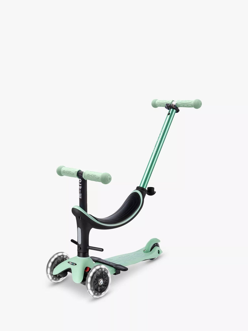 Micro Scooters 4-in-1 Mini Micro push along scooter with LED wheels (British brand)