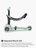 Micro Scooters 4-in-1 Mini Micro Lauflernroller mit LED-Rädern (britische Marke)