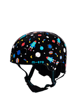 John Lewis Micro Scooters Kids' Space Bike/Scooter Safety Helmet Black/Multi- Buy online at McGrocer