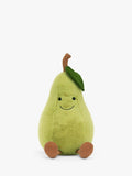Pear-Shaped Soft Toy with Weighted Base and Green Fur