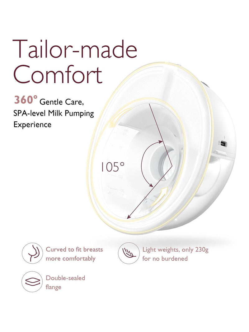 Momcozy M5 wearable single breast pump, imported from the UK