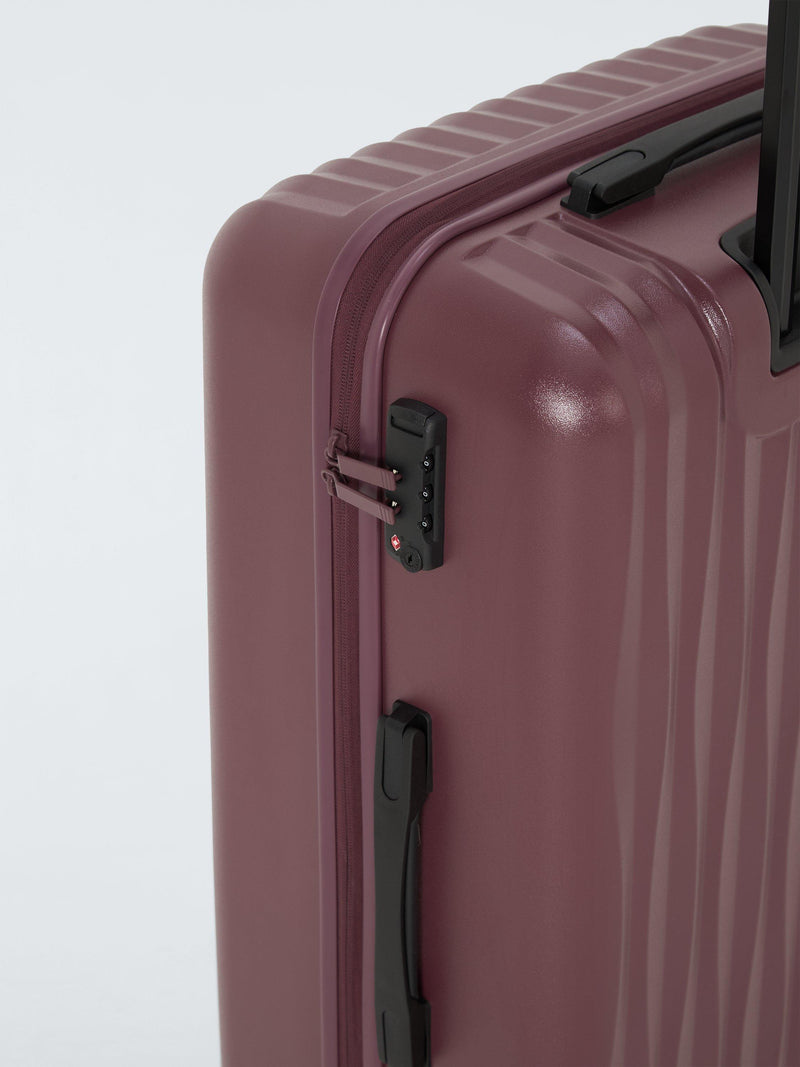 John Lewis Rimini 79cm large suitcase burgundy (British brand)