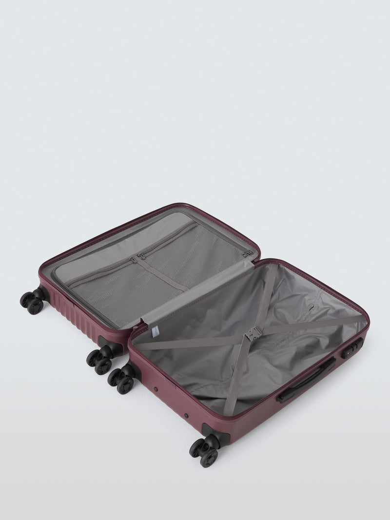 John Lewis Rimini 66cm medium suitcase in burgundy (British brand)