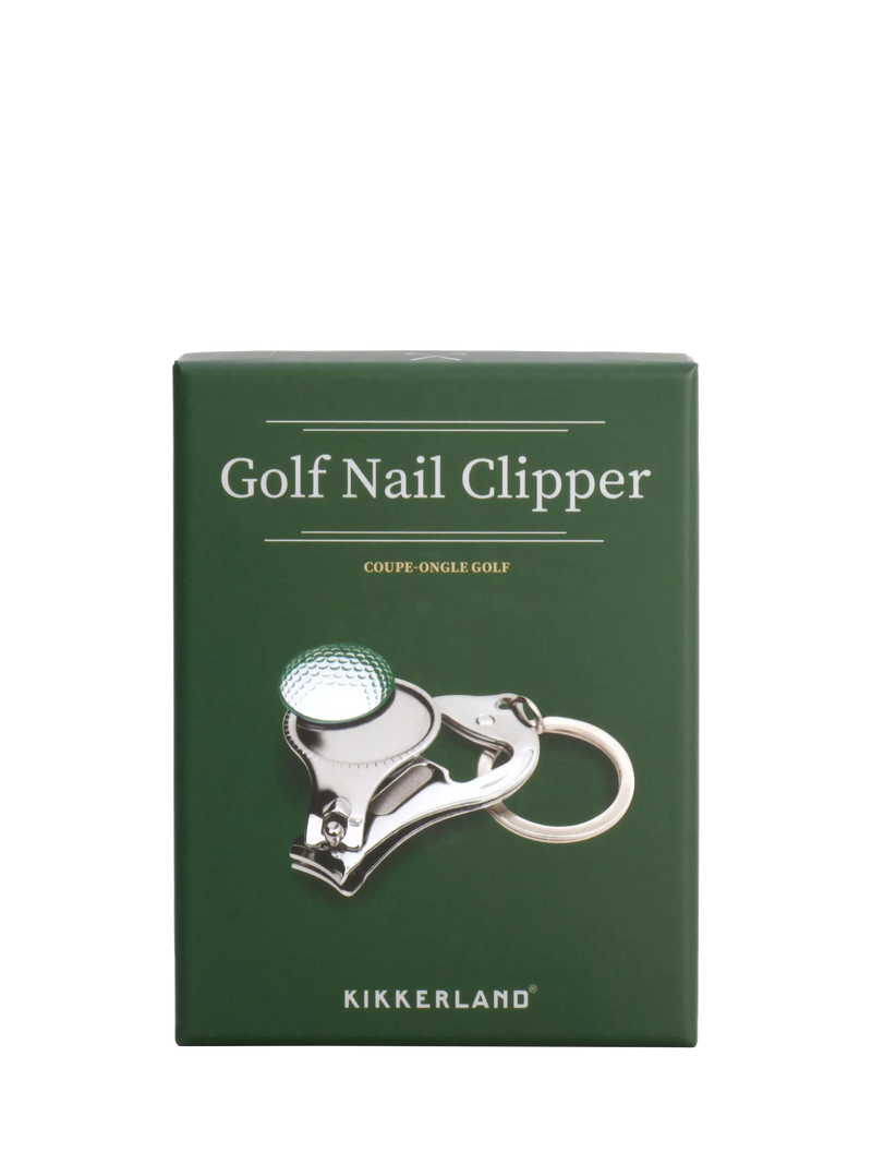 Kikkerland Golf multi-purpose nail clipper set, imported from the UK