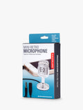 Kikkerland Mini Retro Microphone vintage audio accessory, UK version