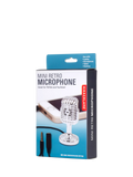 Kikkerland Mini Retro Microphone vintage audio accessory, UK version