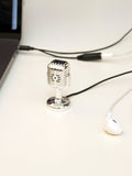 Kikkerland Mini Retro Microphone vintage audio accessory, UK version