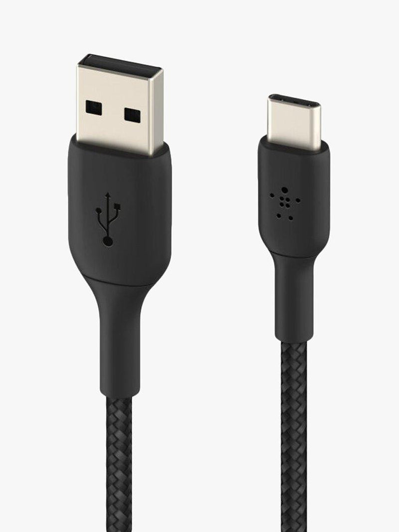 Belkin USB-C to USB-A braided cable 2m black (British brand)