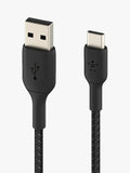 Belkin USB-C to USB-A braided cable 2m black (British brand)