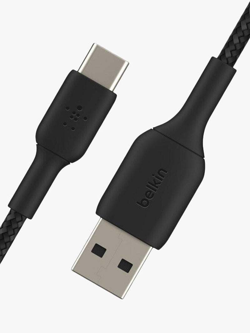 Belkin USB-C to USB-A braided cable 2m black (British brand)