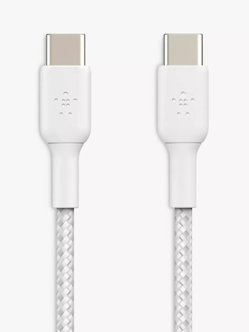 Belkin Braided USB-C Cable 2m White (British brand)