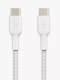 Belkin Braided USB-C Cable 2m White (British brand)