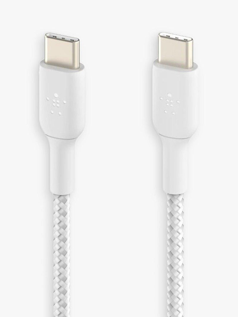 Belkin Braided USB-C Cable 2m White (British brand)