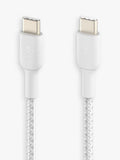 Belkin Braided USB-C Cable 2m White (British brand)