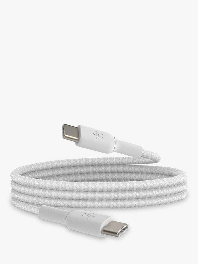Belkin Braided USB-C Cable 2m White (British brand)