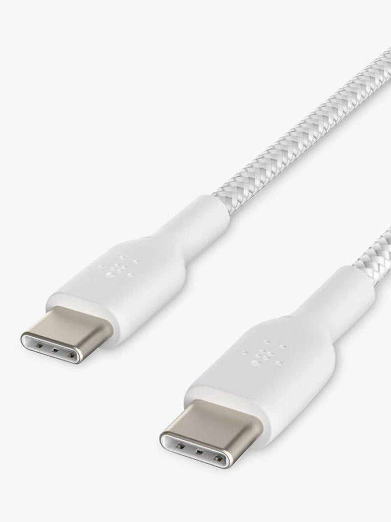 Belkin Braided USB-C Cable 2m White (British brand)