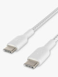 Belkin Braided USB-C Cable 2m White (British brand)