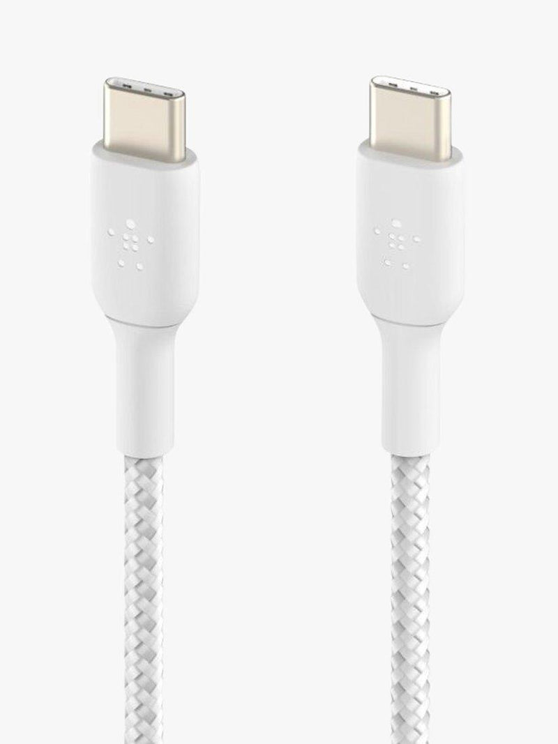 Belkin BoostCharge braided USB-C cable 1m white (British brand)