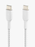 Belkin BoostCharge braided USB-C cable 1m white (British brand)