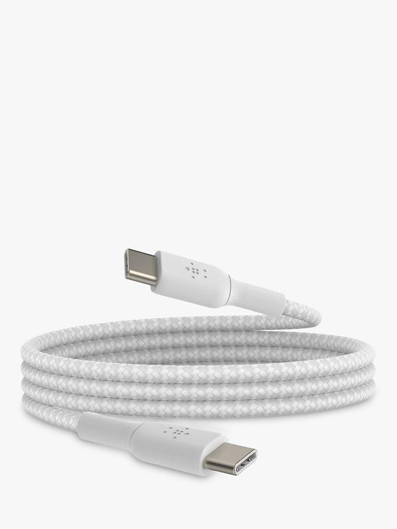Belkin BoostCharge braided USB-C cable 1m white (British brand)