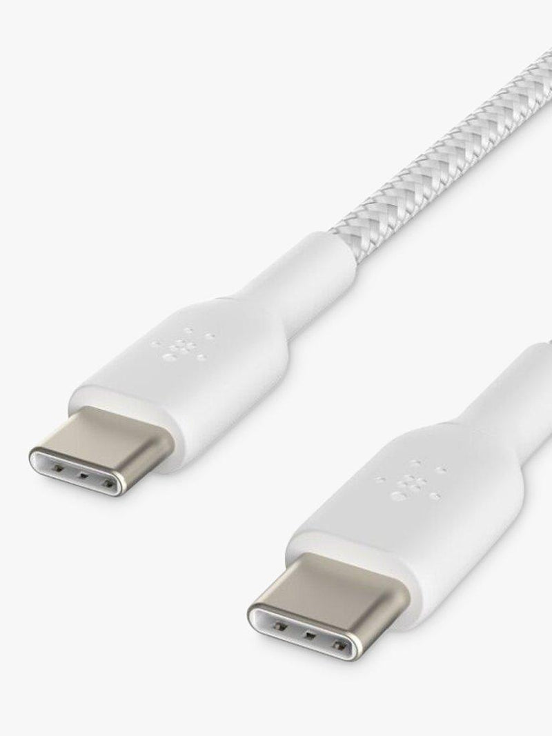 Belkin BoostCharge braided USB-C cable 1m white (British brand)