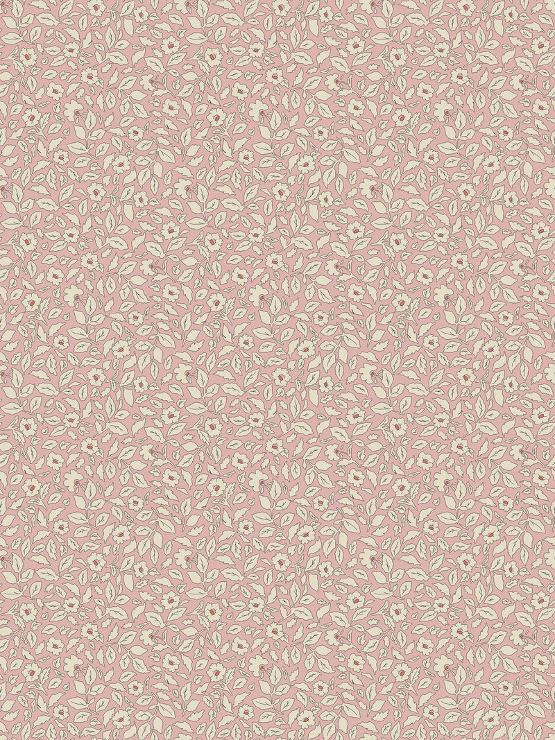 Joules ditsy floral wallpaper soft pink 10mx52cm - British product