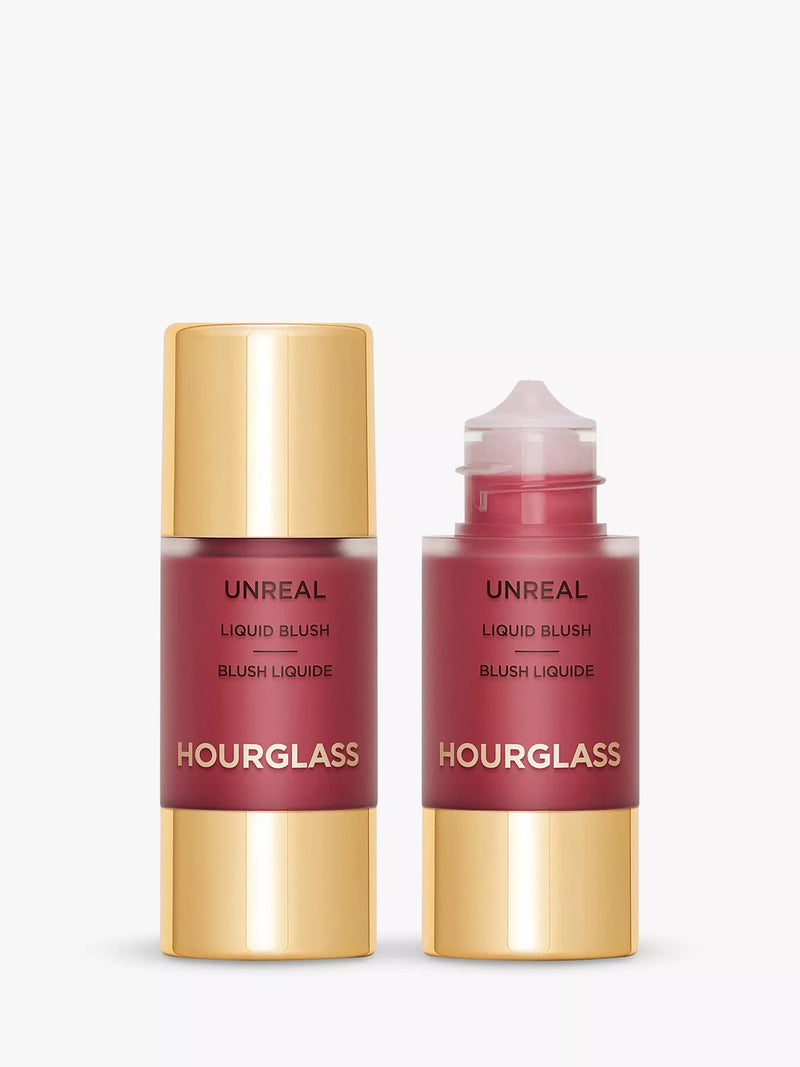 Hourglass liquid blush infused with hyaluronic acid for buildable colour, UK version