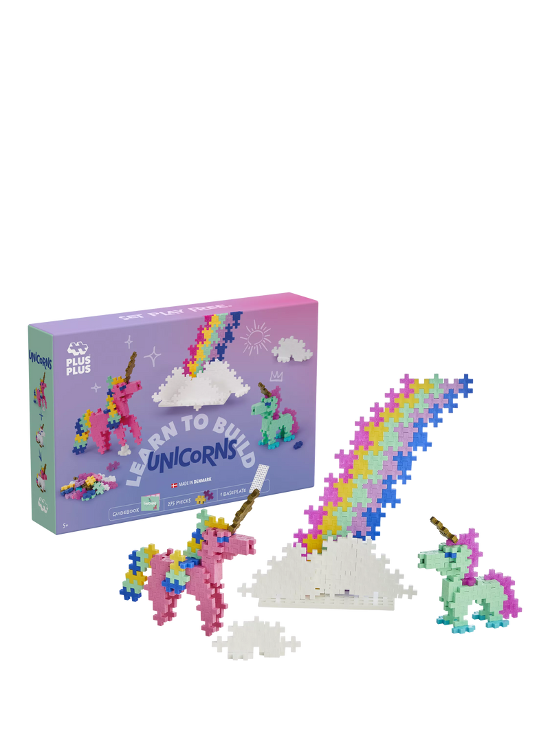 Plus-Plus unicorns construction set with 275 pieces, imported from the UK