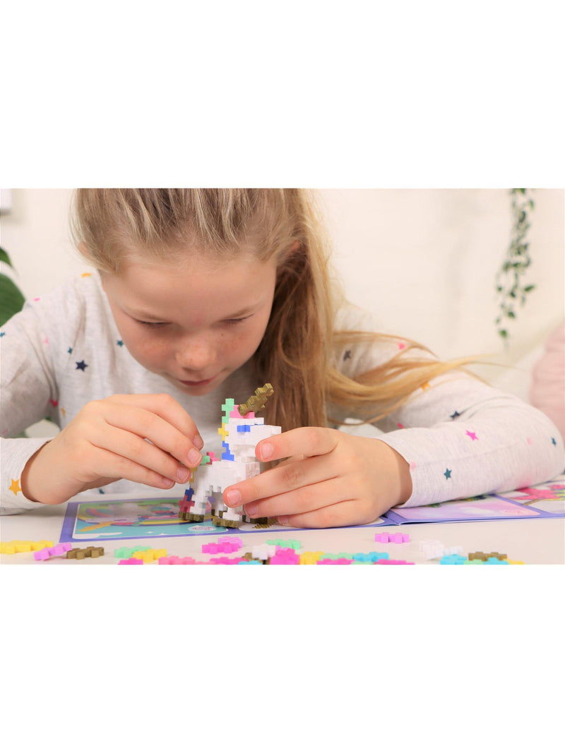 Plus-Plus unicorns construction set with 275 pieces, imported from the UK