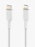 Belkin BoostCharge braided Lightning cable 1m white, UK version