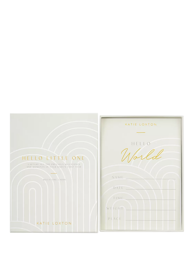 Katie Loxton baby milestone cards 16 monthly cards (British brand)