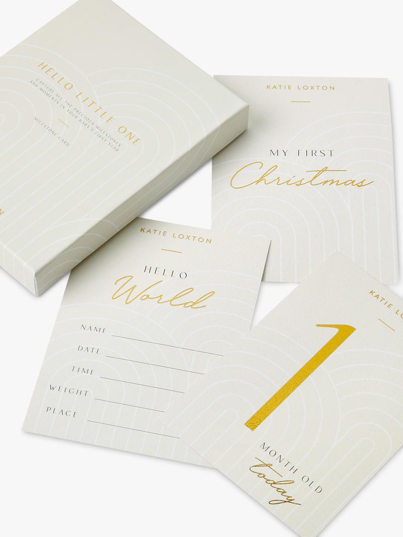Katie Loxton baby milestone cards 16 monthly cards (British brand)