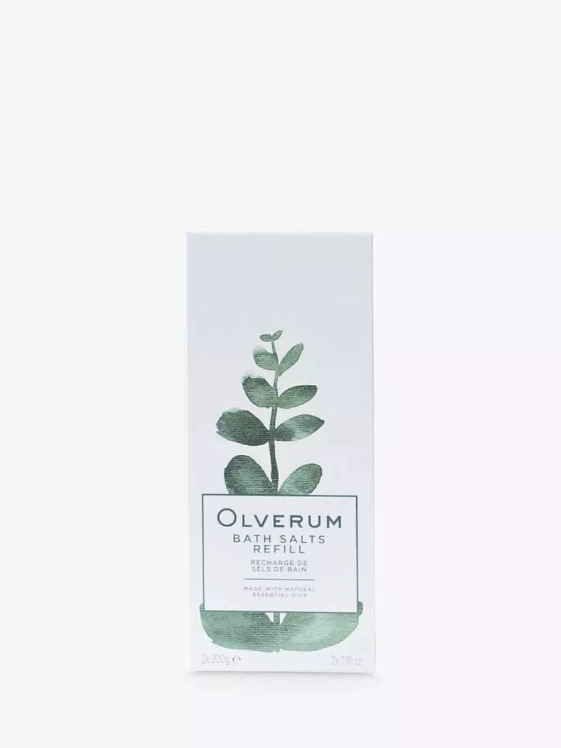 Olverum bath salts double refill 400g, imported from the UK