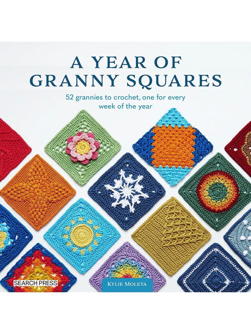 Search Press crochet book A Year of Granny Squares - British product