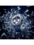 Alpina Alpiner Extreme Chronograph automatic watch navy dial steel bracelet, UK version