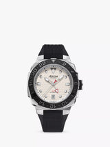 John Lewis Alpina Men's Seastrong Diver Extreme Automatic GMT Rubber Strap Watch, Black- Buy online at McGrocer