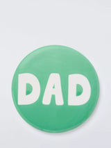 John Lewis John Lewis 'Dad' Wax Resist Stoneware Coaster, Green, 10cm- Buy online at McGrocer