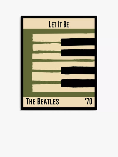 John Lewis John Lewis Dalston 606 The Beatles Let It Be Framed Print, 52 x 42cm- Buy online at McGrocer