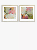 John Lewis John Lewis Natasha Barnes 'Cherry Blossom' Framed Print, Set of 2, 62.5 x 62.5cm, Multi- Buy online at McGrocer