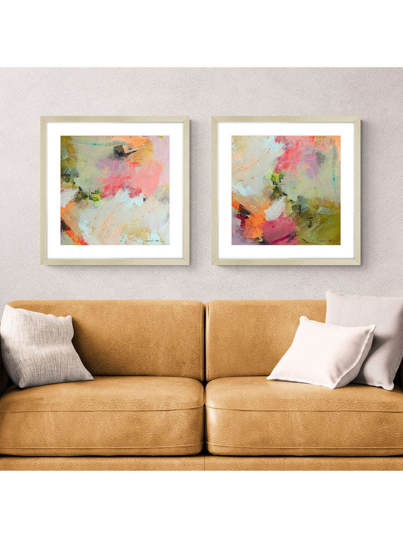 John Lewis framed print set Cherry Blossom 62.5x62.5cm, imported from the UK