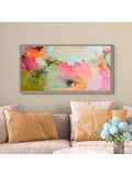 John Lewis Cherry Pop Blossom framed canvas print 66x126cm - British product