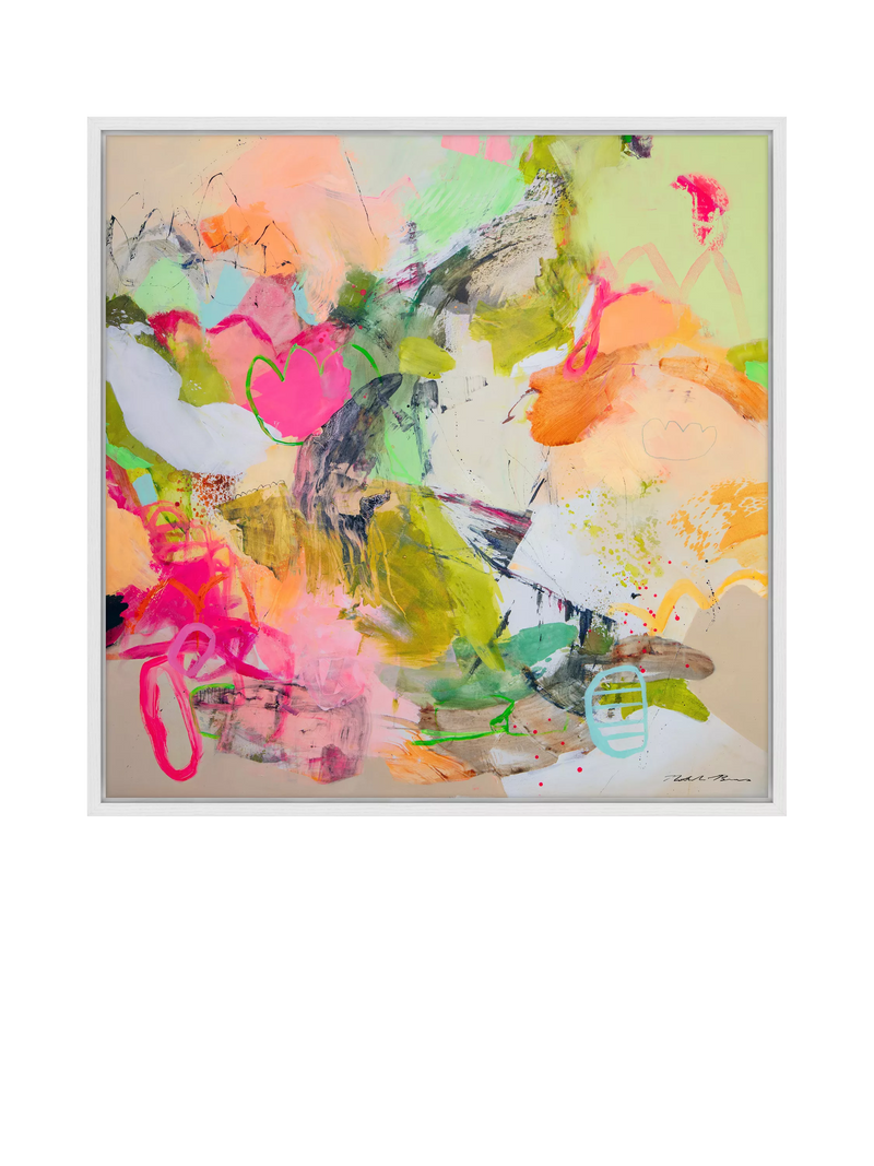 John Lewis framed canvas print 'Life is Beautiful' 106x106cm (British brand)