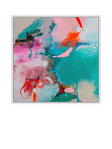 John Lewis John Lewis Natasha Barnes 'Wash Over Me' Framed Canvas Print, 106 x 106cm- Buy online at McGrocer
